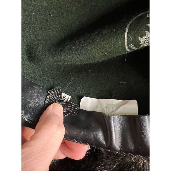 Faustmann WOOL Hat Green fedora lodenhut Oktoberfest 61 - Picture 6 of 6